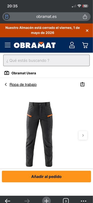 Pantalón de trabajo multibolsillos elástico negro