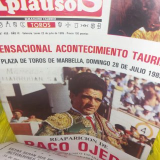 +20 revistas taurinas, Aplausos