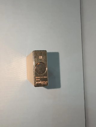 Mechero Dupont antiguo chapado en oro