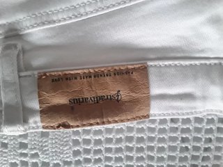 Pantalón Stradivarius Talla 34 Blanco