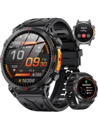 Reloj Inteligente Fit Negro Naranja