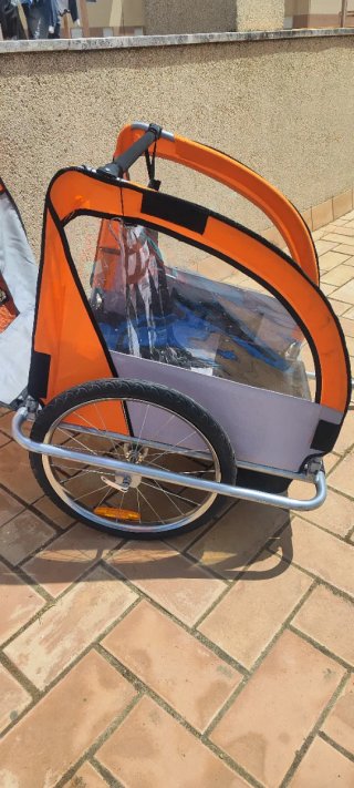 Carro remolque para bicicleta, porta niños