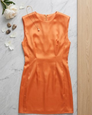 Vestido naranja Boohoo