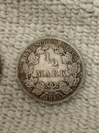 Monedas Imperio Alemán 1915 Plata
