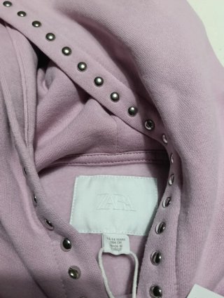 Sudadera Zara NUEVA rosa 13-14 años