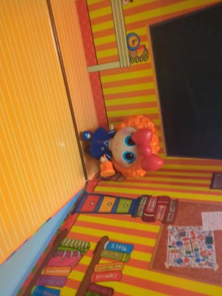 Muñeca tipo Lalaloopsy con casa y accesorios