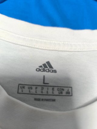 Camiseta Adidas Blanca Logo Grande