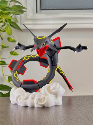 Figura Rayquaza Pokémon Desarmado 23cm