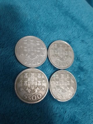 Lote 13 Monedas 100,25,20 y 5 Escudos Portugal