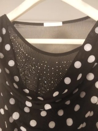 Top trasparente pois e strass