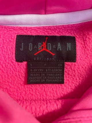 Felpa Jordan Air con cappuccio fucsia 8-10 anni
