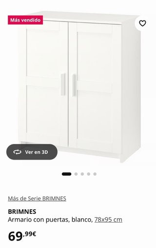 Armario BRIMNES IKEA Negro