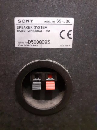 Altavoces Sony SS-L80 Negros