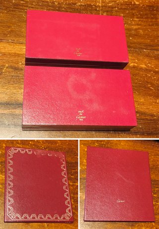 Cartier 2 cofanetti occhiali + porta documenti