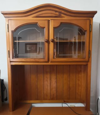 Mueble superior vitrina madera