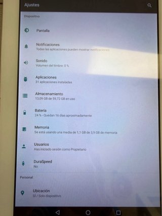 Tablet Blanca/gris