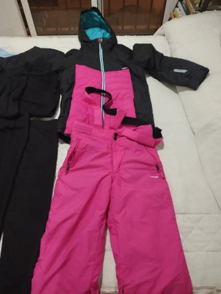 Conjunto Ropa Nieve Niños Azul y Negro