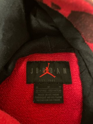 Felpa Jordan Rossa e Nera