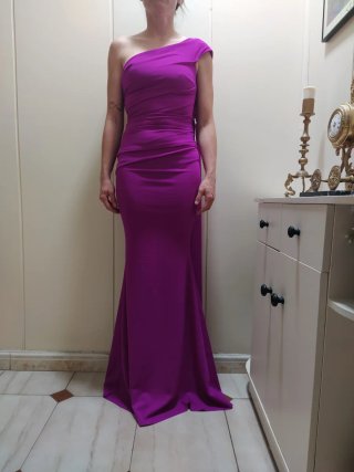 Vestido largo fiesta morado