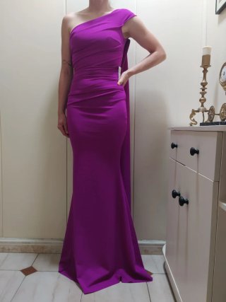 Vestido largo fiesta morado