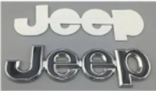 Emblema lateral JEEP negro metal