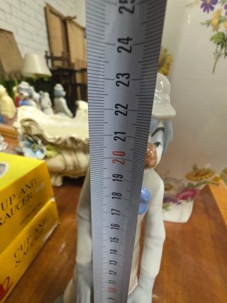 2 Figuras Payasos Porcelana Casedes Tambor