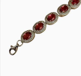 Bracciale Kate Argento con rosette in gradazione