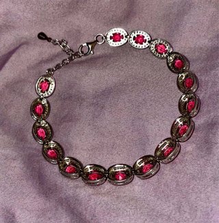 Bracciale Kate Argento con rosette in gradazione