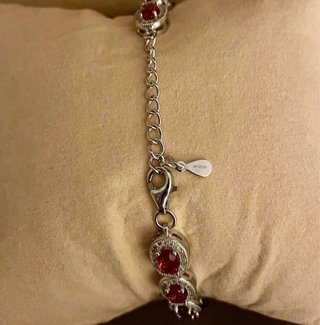 Bracciale Kate Argento con rosette in gradazione