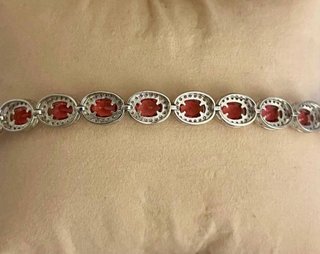 Bracciale Kate Argento con rosette in gradazione