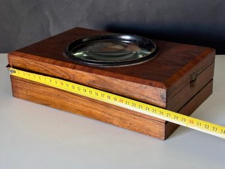 🇫🇷 Visor de fotos antiguo de madera