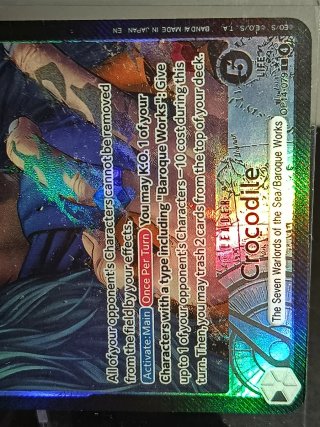One piece Tcg Croco Lider Holografico Artist Edit.