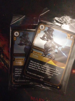 2x Carta Ashe Prerrelease Promocional