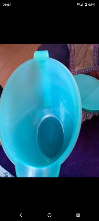 Caraffa Tupperware trasparente