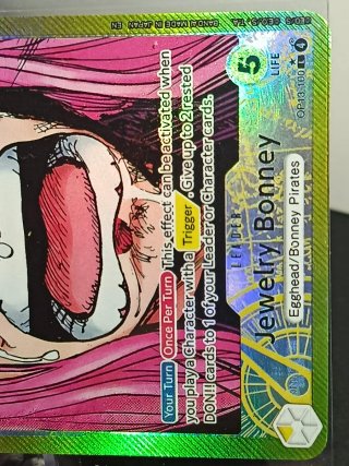 One piece Tcg Bonney Lider Holografico Artist Ed.