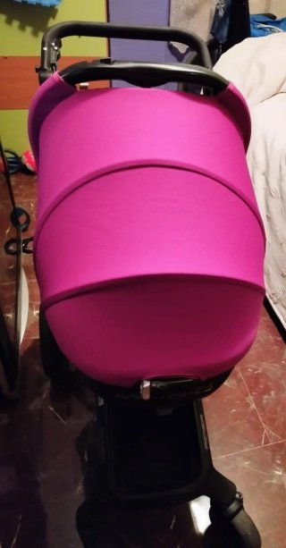 Carro de bebé 3 piezas rosa marca Jane