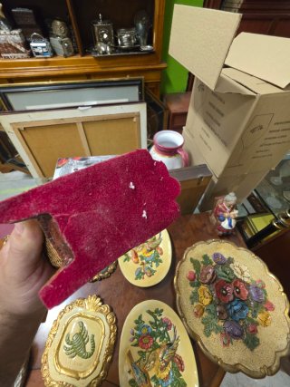 Figuras Abuelos Mecedora Cerámica