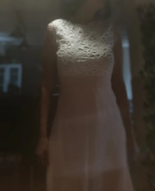 Vestido S/M blanco y rosa