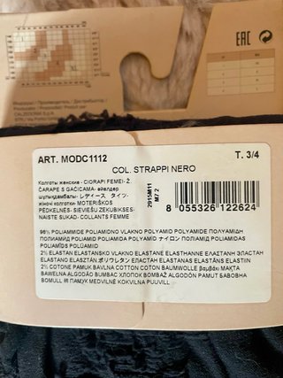 Collant Calzedonia neri effetto strappato