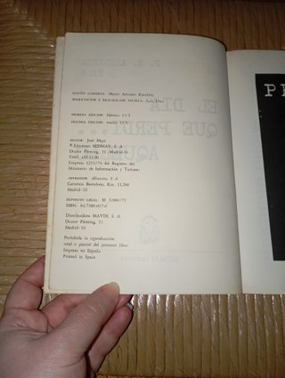 Libro: El Día que Perdí...Aquello