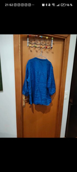 Camiseta manga larga azul