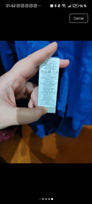 Camiseta manga larga azul