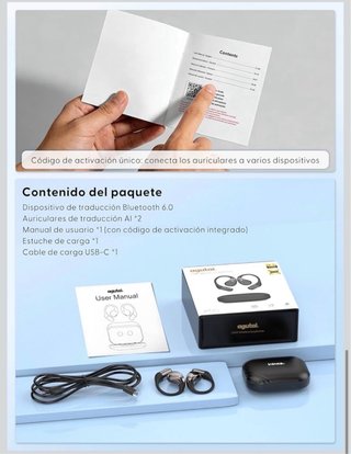 Auriculares Traducción en Tiempo Real