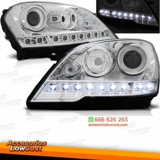 FAROS LUZ DIURNA Y LUPA MERCEDES ML W164. 08-11.