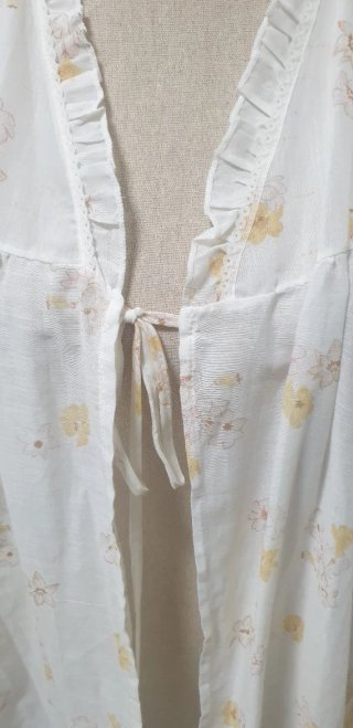 Bata mujer floral talla L