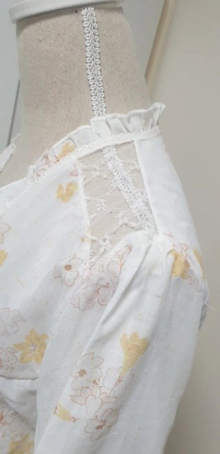 Bata mujer floral talla L