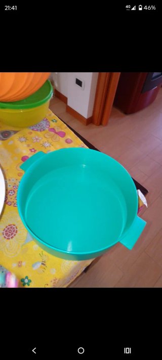 Vaporiera Tupperware Verde e Bianca
