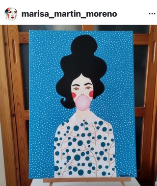 Cuadro pintado a mano