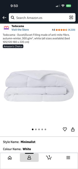 Edredón Duvet Microfibra Todocama