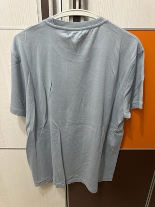 Camiseta Zara azul L punto fino